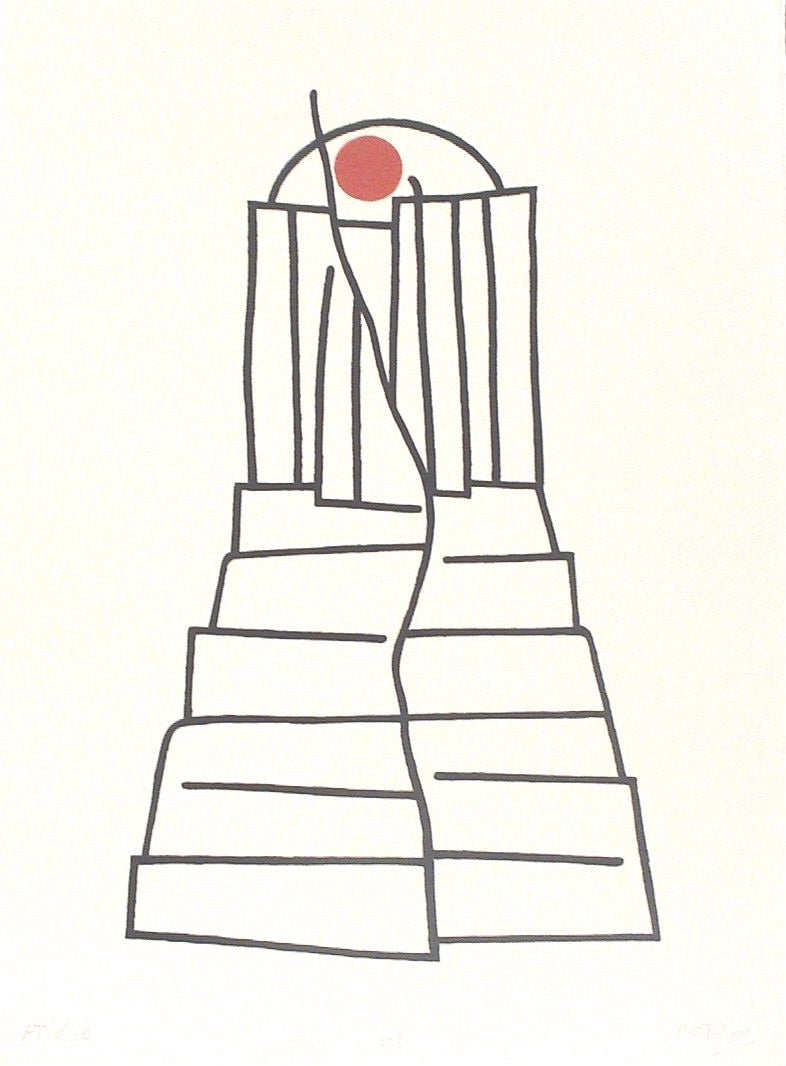 Vicente Rojo, “Serie Volcanes Encendidos"
