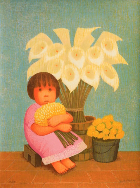 Antonio González Orozco, "Niña en Rosa"