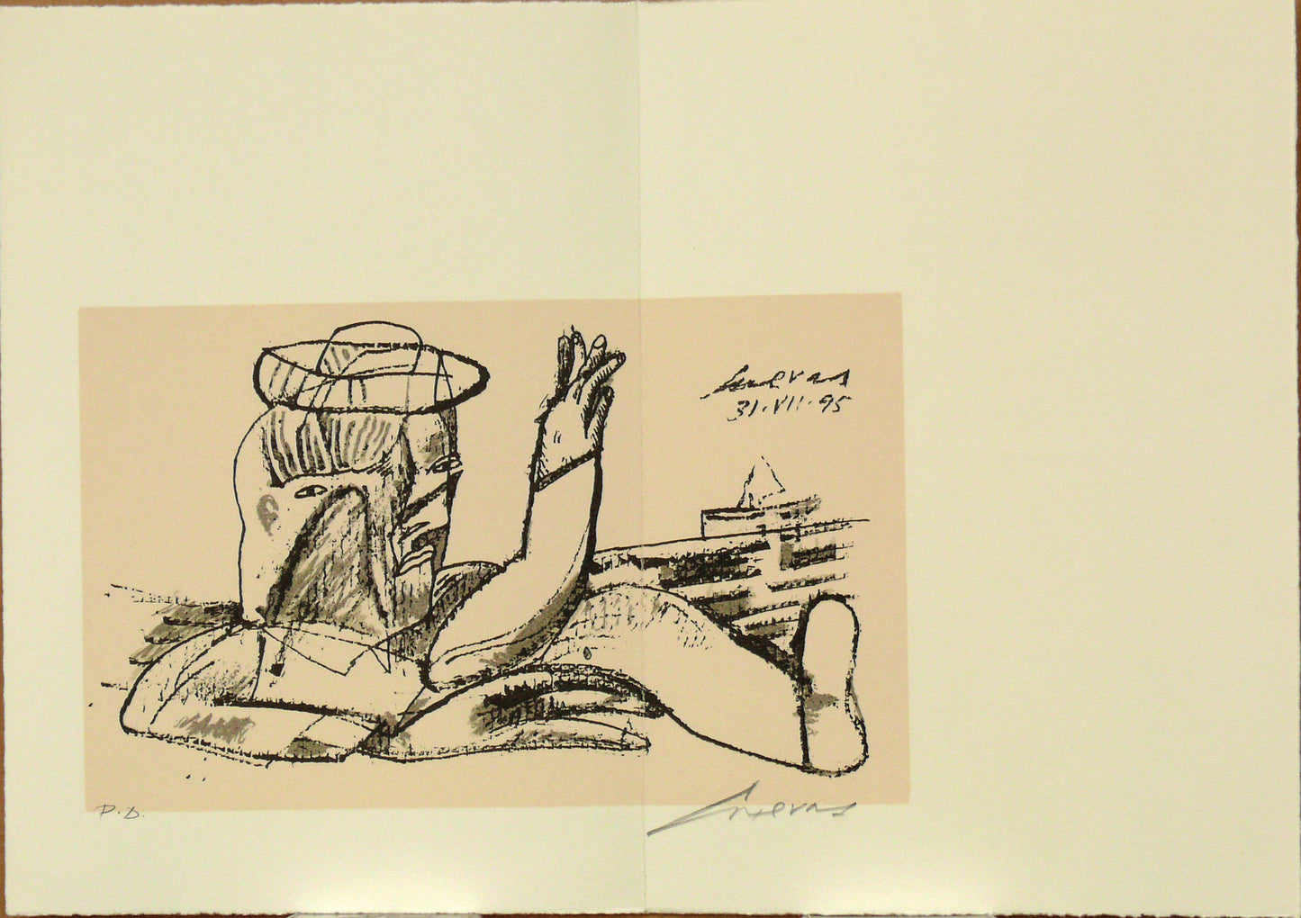 José Luis Cuevas, “Barquito de papel"