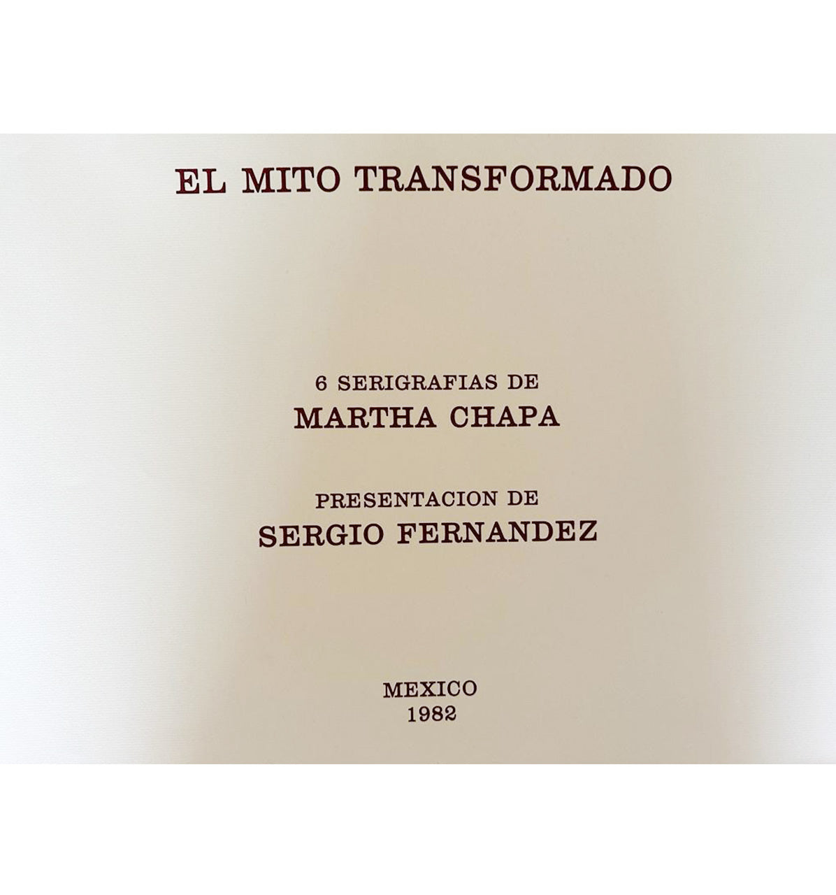 Martha Chapa, "El mito transformado"