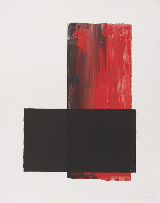 Rafael Canogar, "Negro/Rojo"