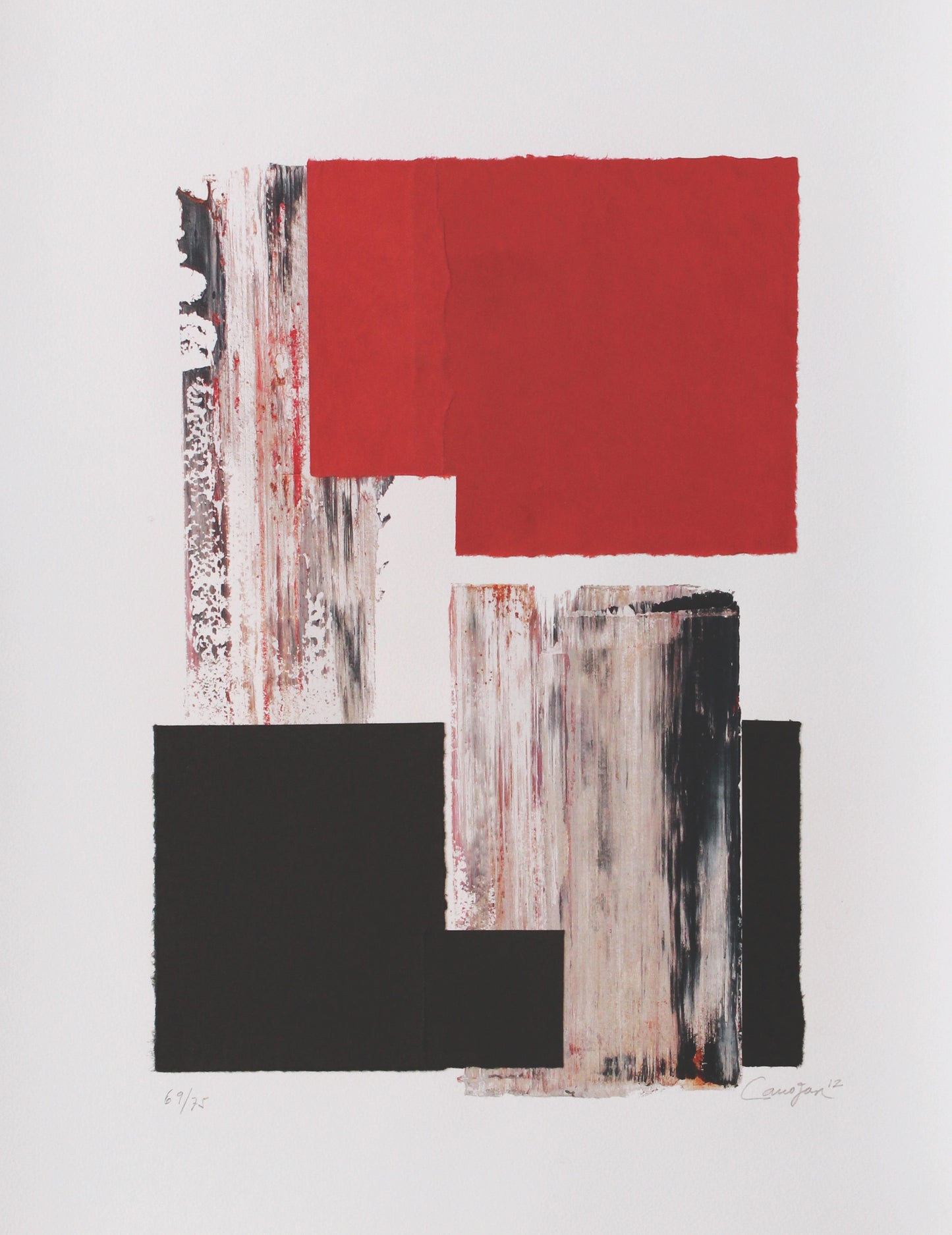 Rafael Canogar, "Rojo/negro"